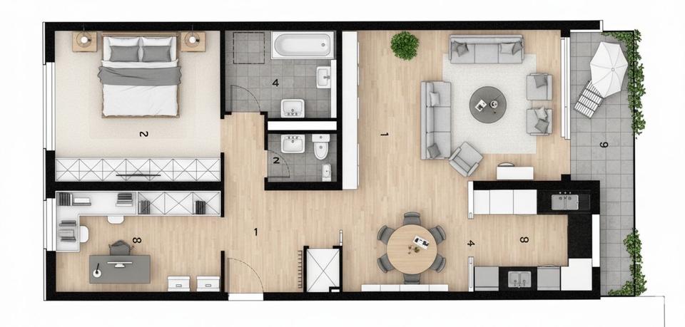 Etagenwohnung Wuppertal Arrenberg - 3 Zimmer, 86 m&sup2;, 247.500&euro; | Angebot:25209359