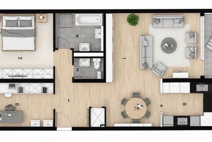 Wohnung Wuppertal Arrenberg - 3 Zimmer, 86 m&sup2;, 247.500&euro; | Angebot:25209359