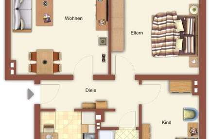 Wohnung zum Mieten in Mönchengladbach 535 € 62.93 m²