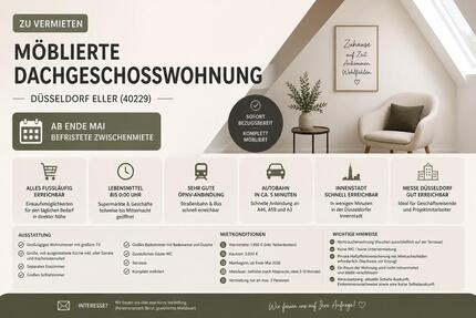 Wohnung Düsseldorf Stadtbezirk 8 - 3 Zimmer, 100 m&sup2;, 1.850&euro; | Angebot:26408191