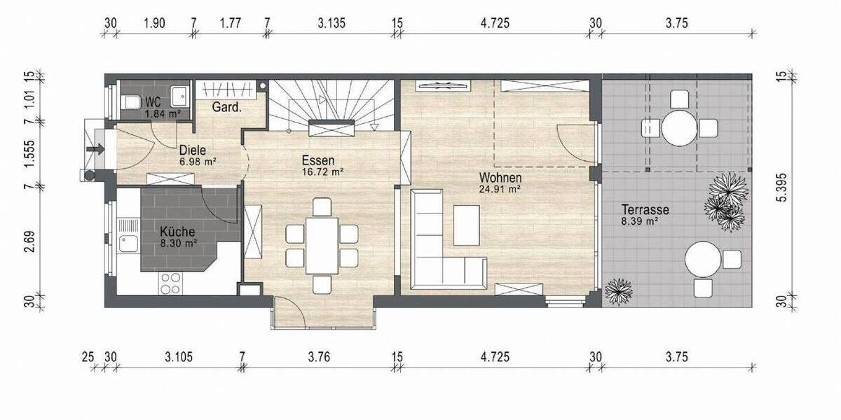 Doppelhaushälfte Neuss Vogelsang - 5 Zimmer, 127 m&sup2;, 699.000&euro; | Angebot:26798113