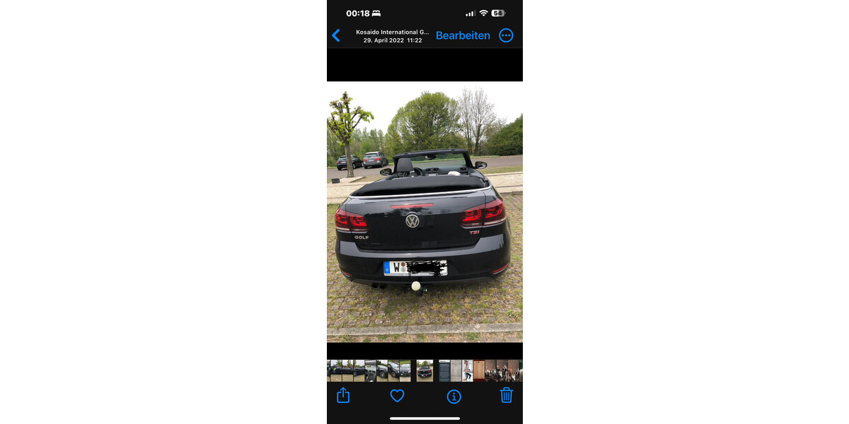 VW Golf VI Cabriolet 152.000 km 8.600 &euro; Wuppertal 42275