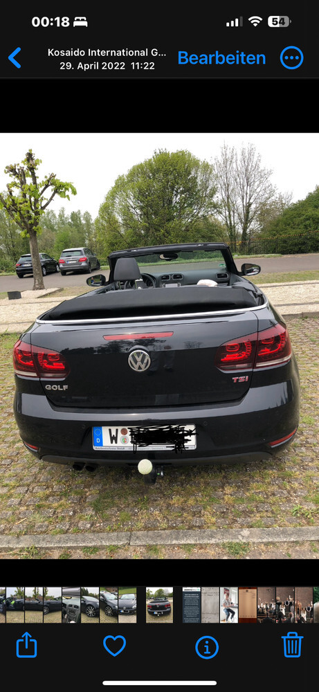 VW Golf VI Cabriolet 153.000 km 8.900 € Wuppertal 42275