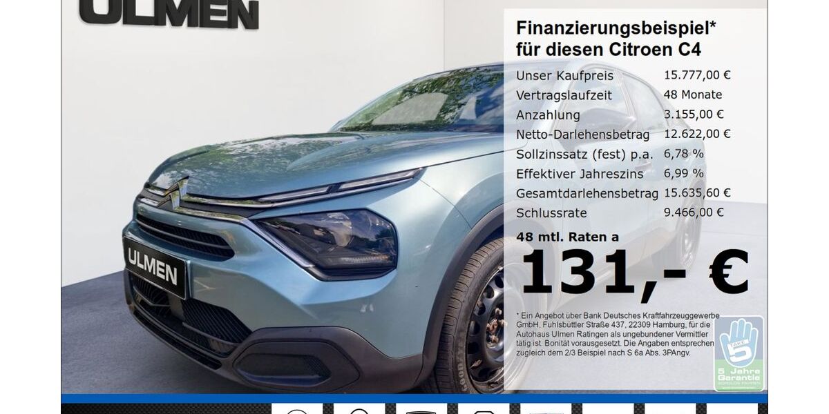 Citroen C4 18.972 km 15.777 &euro; Ratingen 40880