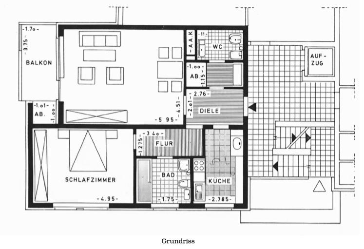 Etagenwohnung Viersen Hülsdonk - 2 Zimmer, 74 m&sup2;, 199.000&euro; | Angebot:26877130
