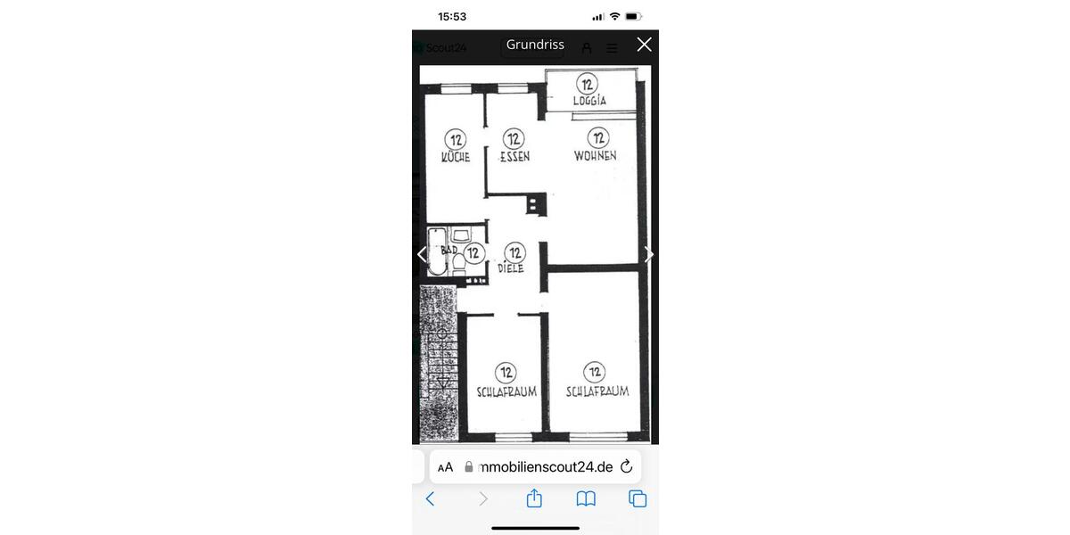 Etagenwohnung Mönchengladbach West - 3 Zimmer, 68 m&sup2;, 115.000&euro; | Angebot:26395109