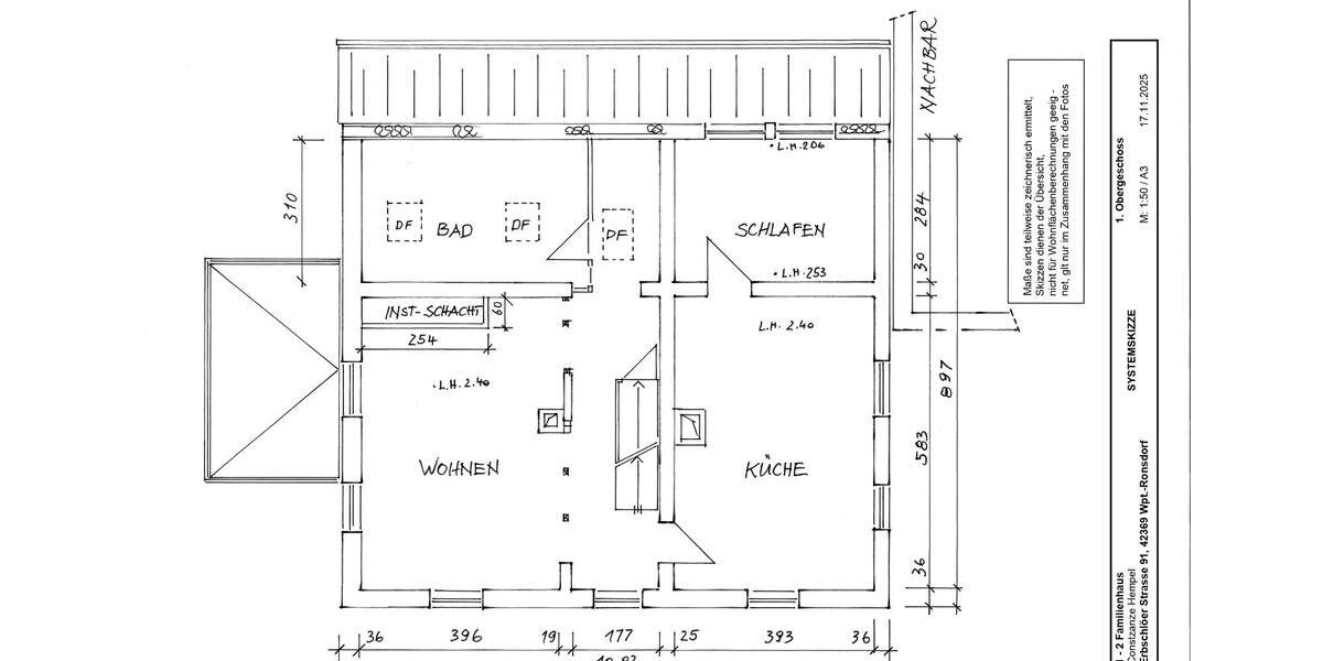 Mehrfamilienhaus, Wohnhaus Wuppertal Gemarkung Ronsdorf - 8 Zimmer, 275 m&sup2;, 450.000&euro; | Angebot:25761667