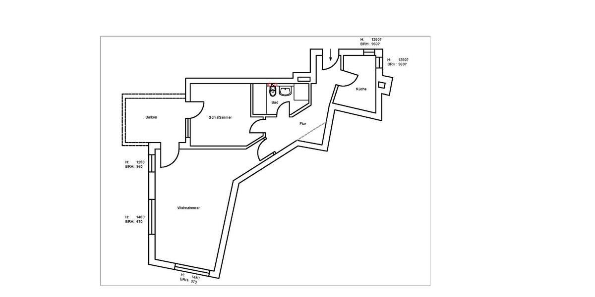 Etagenwohnung Langenfeld (Rheinland) - 2 Zimmer, 68 m&sup2;, 850&euro; | Angebot:26271503