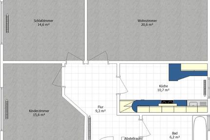 Wohnung Bergheim - 3 Zimmer, 78 m&sup2;, 249.000&euro; | Angebot:26934001