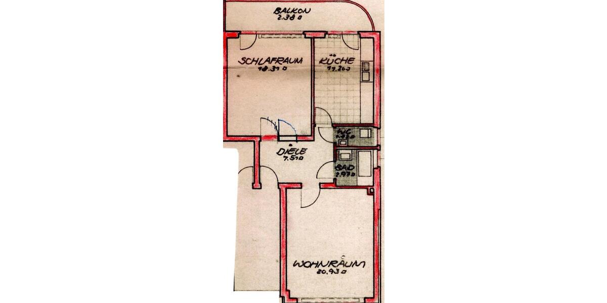 Etagenwohnung Düsseldorf Stadtbezirk 9 - 2 Zimmer, 65 m&sup2;, 250.000&euro; | Angebot:26247476