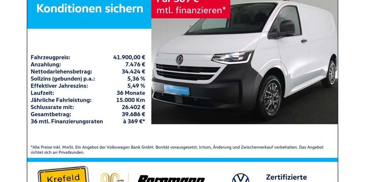 VW T7 Transporter 1.307 km 41.500 &euro; Krefeld 47803