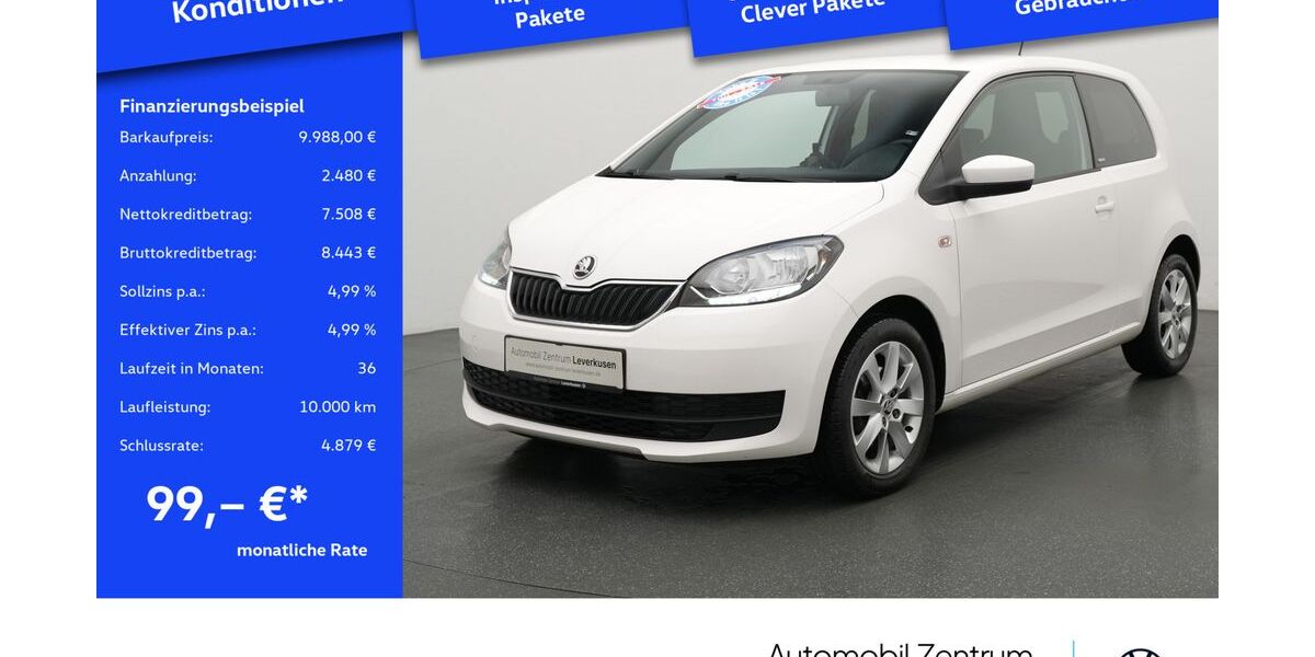 Skoda Citigo 59.215 km 9.988 &euro; Leverkusen 51379