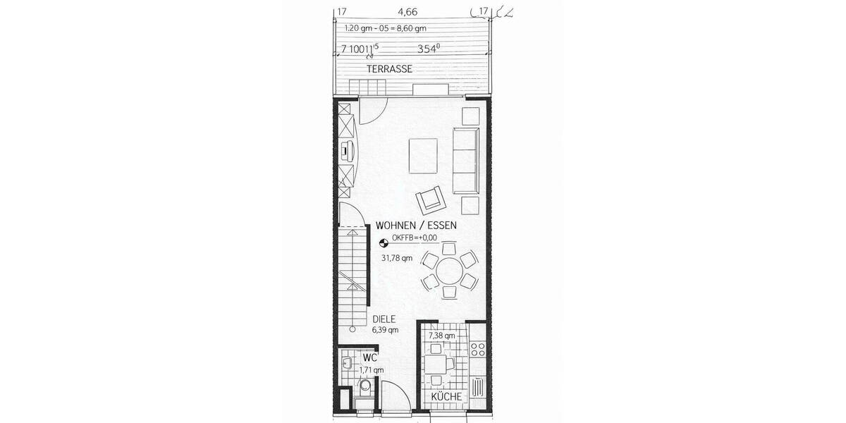 Reihenmittelhaus Düsseldorf Wittlaer - 5 Zimmer, 133 m&sup2;, 875.000&euro; | Angebot:26716078