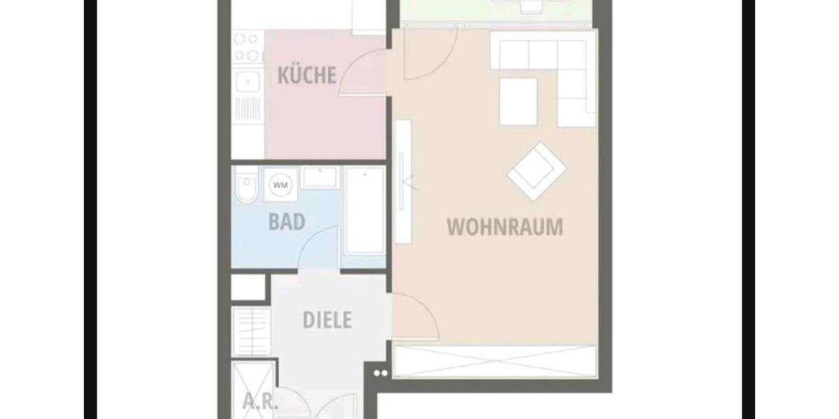 Appartement 45 qm mit Garage und Gartennutzung zu vermieten 1 zimmer