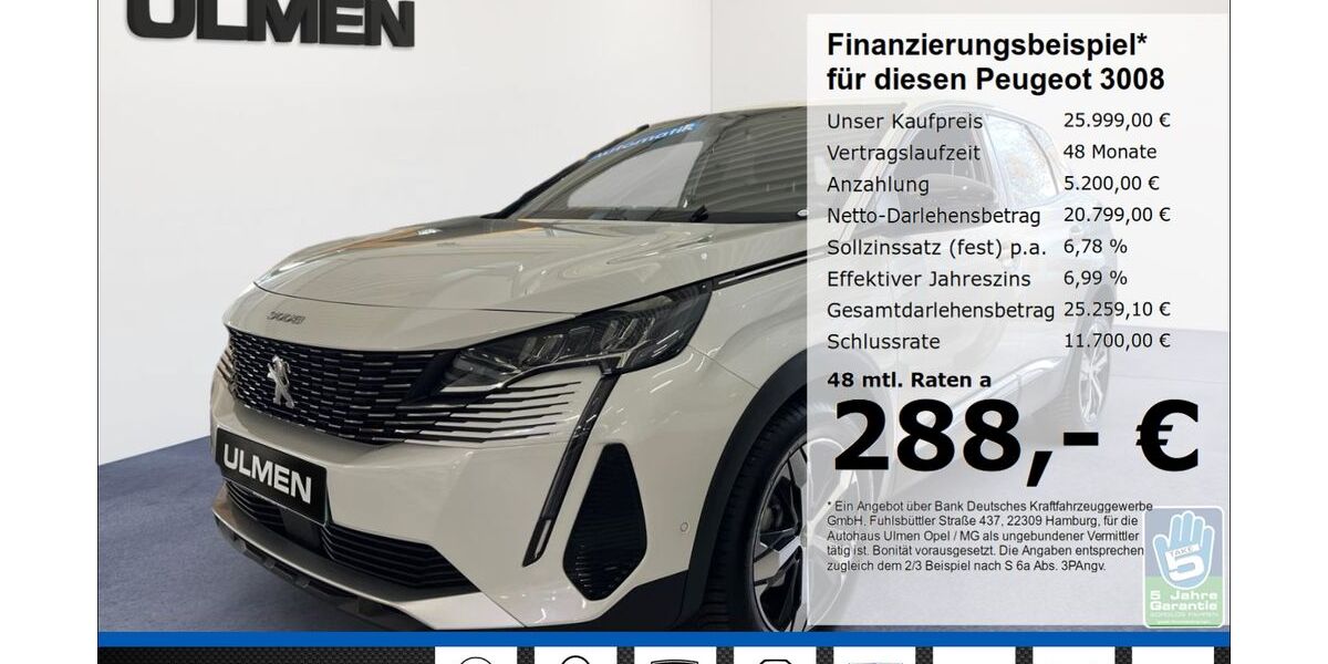 Peugeot 3008 16.340 km 23.850 &euro; Düsseldorf 40231