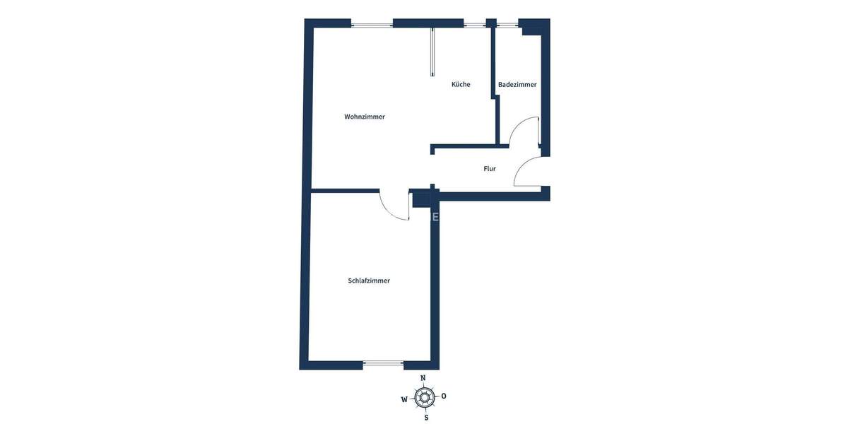 Charmante 2-Zimmer-Etagenwohnung mit Tageslichtbad 2 zimmer