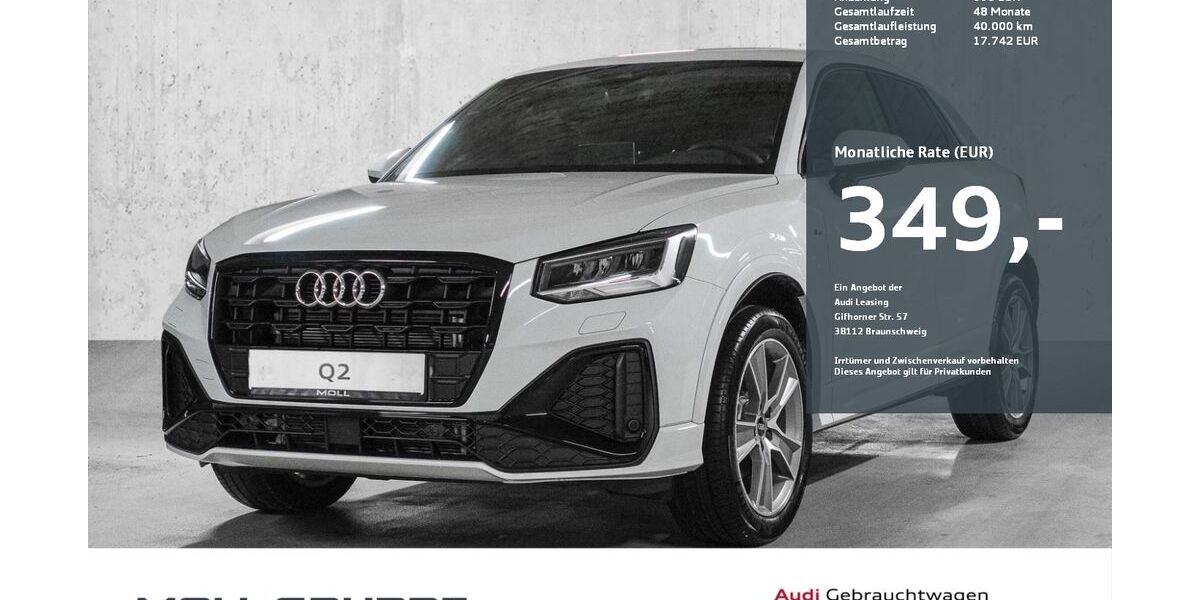 Audi Q2 2.000 km 36.990 &euro; Düsseldorf 40549