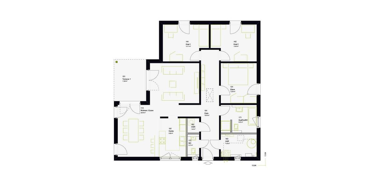 Einfamilienhaus Bedburg Kaster - 6 Zimmer, 131 m&sup2;, 412.697&euro; | Angebot:26826268