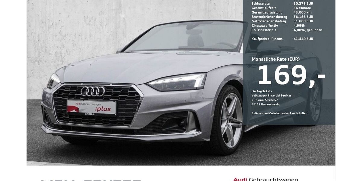 Audi A5 9.390 km 38.940 &euro; Düsseldorf 40474