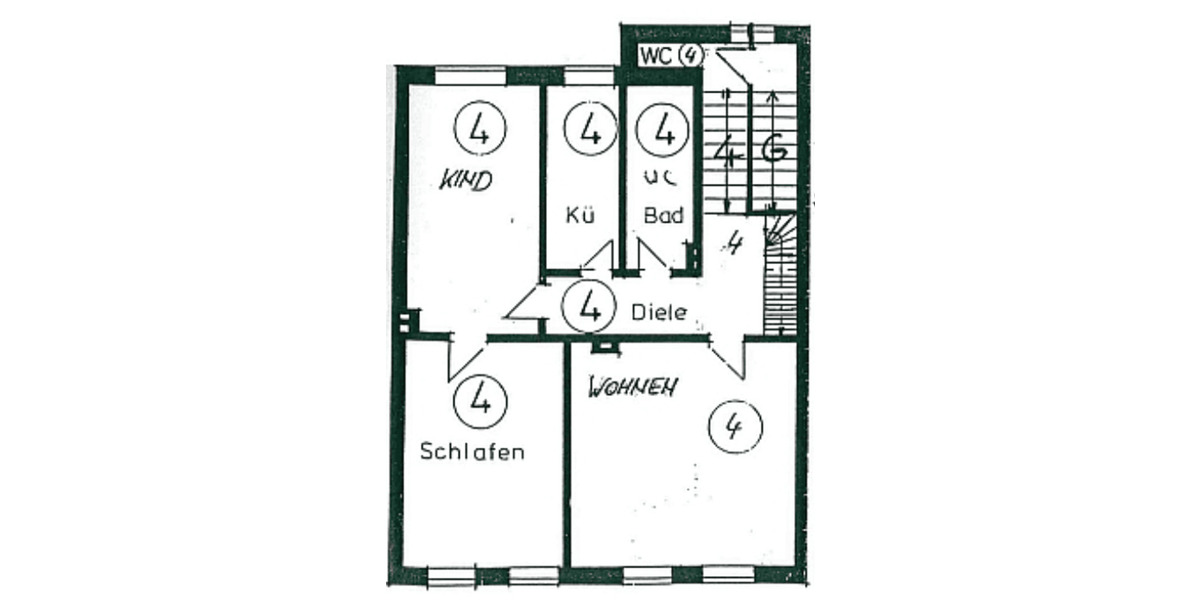 Etagenwohnung Oberhausen Altstadt-Mitte - 4 Zimmer, 115 m&sup2;, 157.890&euro; | Angebot:26820496