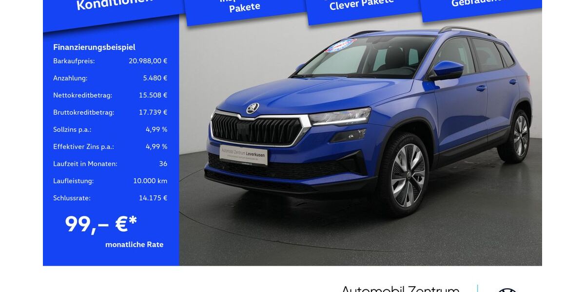 Skoda Karoq 85.643 km 20.680 &euro; Leverkusen 51379