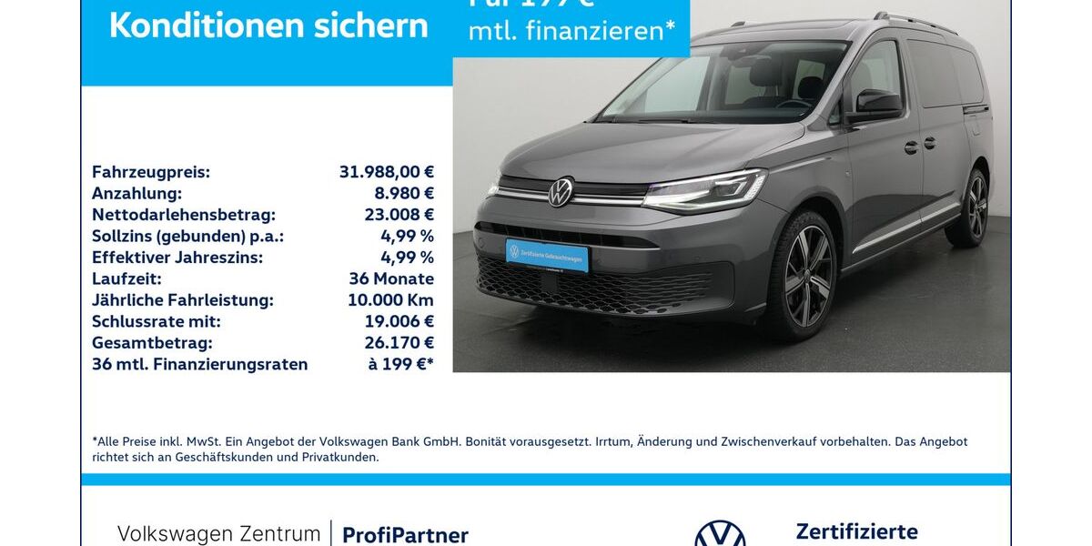 VW Caddy Maxi 93.541 km 31.488 &euro; Leverkusen 51379