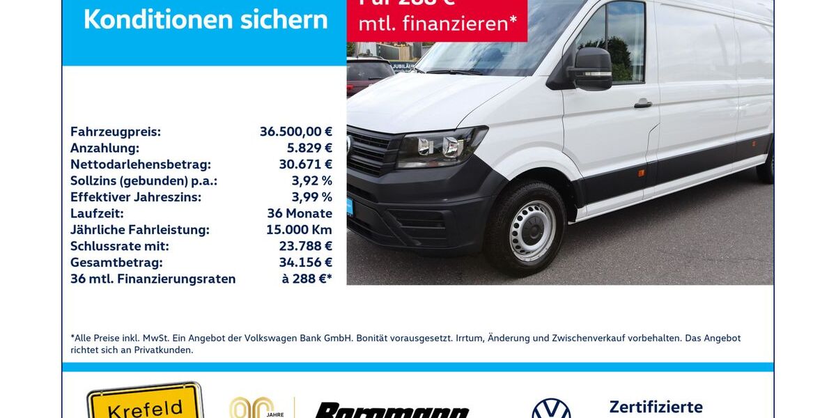 VW Crafter 36.269 km 36.500 &euro; Krefeld 47803