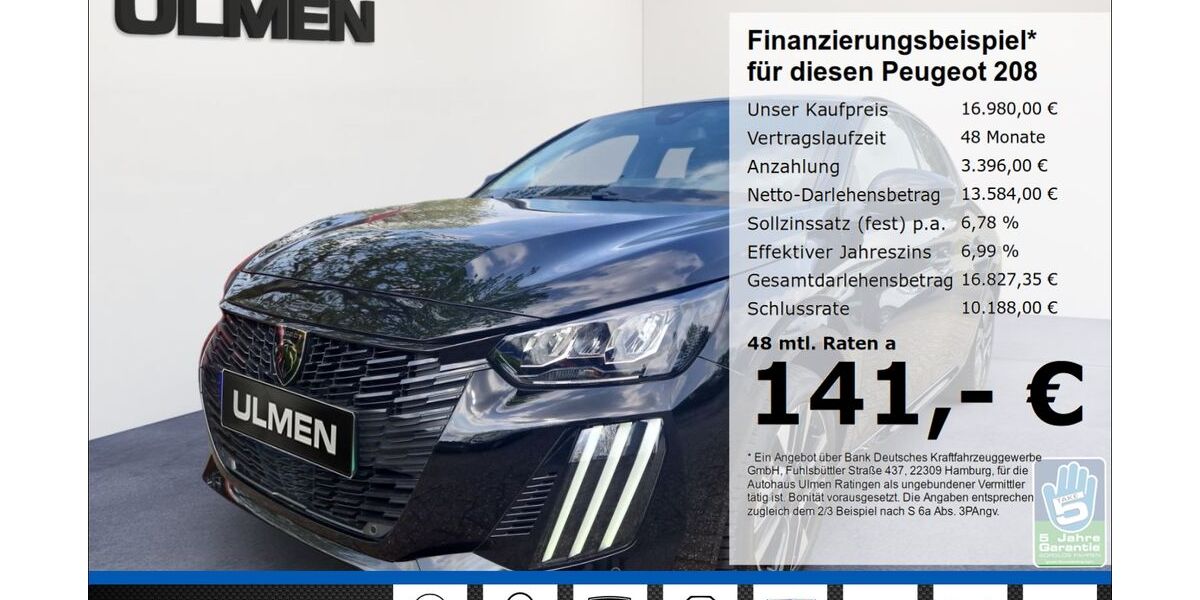 Peugeot 208 25.143 km 16.980 &euro; Ratingen 40880