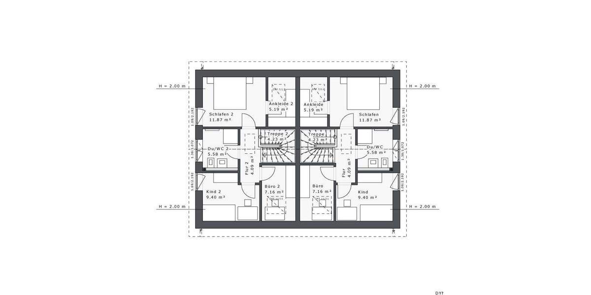 Technikfertig! Viel Geld gespart! Individuelle und moderne Doppelhaushälfte in massiver Bauweise. 8 zimmer
