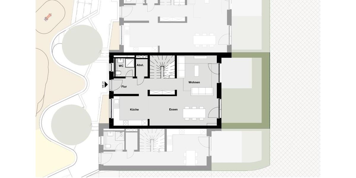Reihenhaus Düsseldorf Flingern Süd - 4 Zimmer, 135 m&sup2;, 2.700&euro; | Angebot:26196887