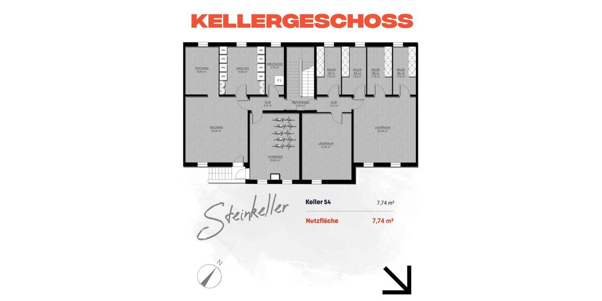 Etagenwohnung Mönchengladbach Rheindahlen - 3 Zimmer, 85 m&sup2;, 169.000&euro; | Angebot:26916580