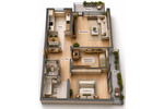 Etagenwohnung Erkrath Unterfeldhaus - 3 Zimmer, 82 m&sup2;, 229.000&euro; | Angebot:26435554
