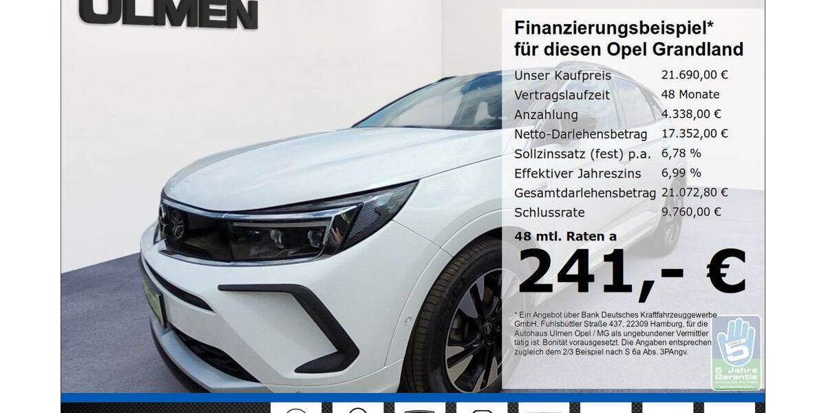 Opel Grandland (X) 39.120 km 21.690 &euro; Düsseldorf 40231