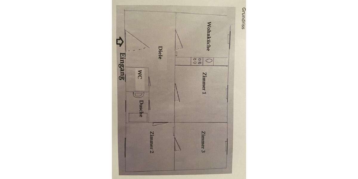 Etagenwohnung Düsseldorf Lörick - 3 Zimmer, 70 m&sup2;, 840&euro; | Angebot:26884405