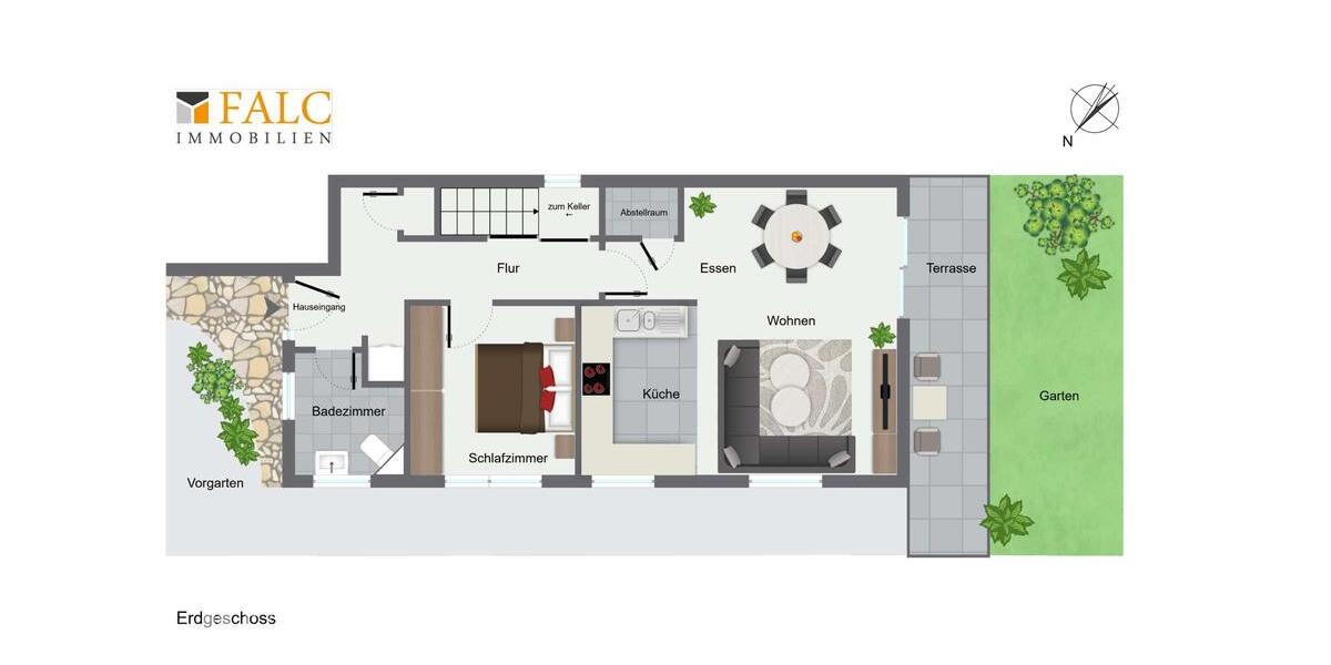 Bungalow Düsseldorf Stadtbezirk 5 - 2.5 Zimmer, 84 m&sup2;, 1.600&euro; | Angebot:25156999