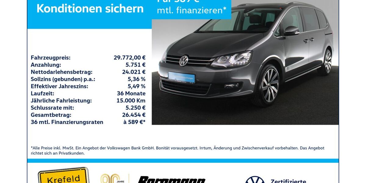 VW Sharan 101.000 km 28.993 &euro; Krefeld 47803