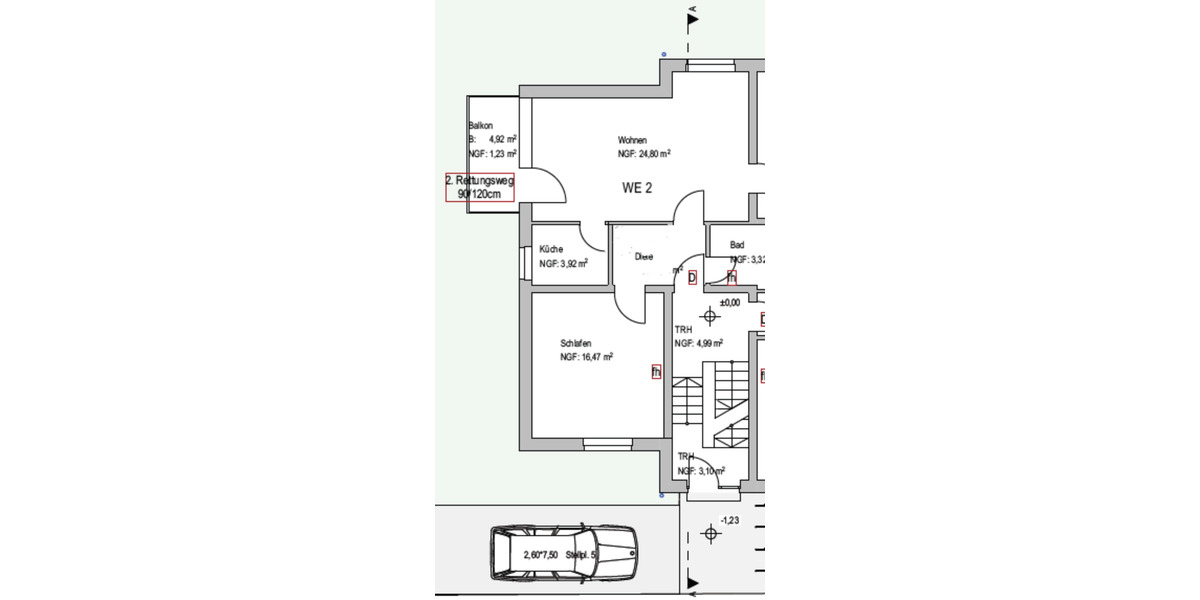 Etagenwohnung Meerbusch Kierst - 3 Zimmer, 65 m&sup2;, 770&euro; | Angebot:25646366