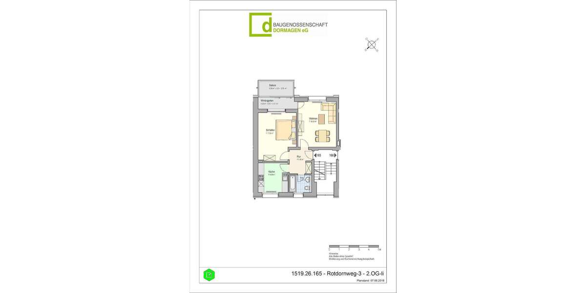 Schöne 2-Zimmer-Wohnung in Dormagen-Horrem mit Balkon 2 zimmer