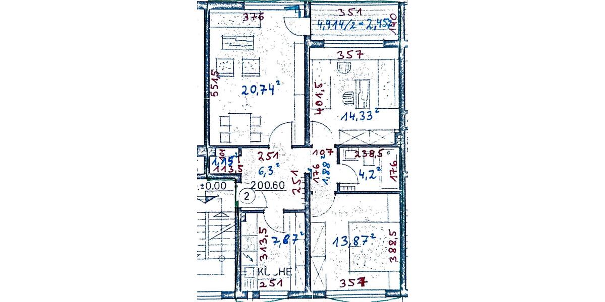 ruhig gelegene 3 Zi. Wohnung direkt am Waldrand 3 zimmer