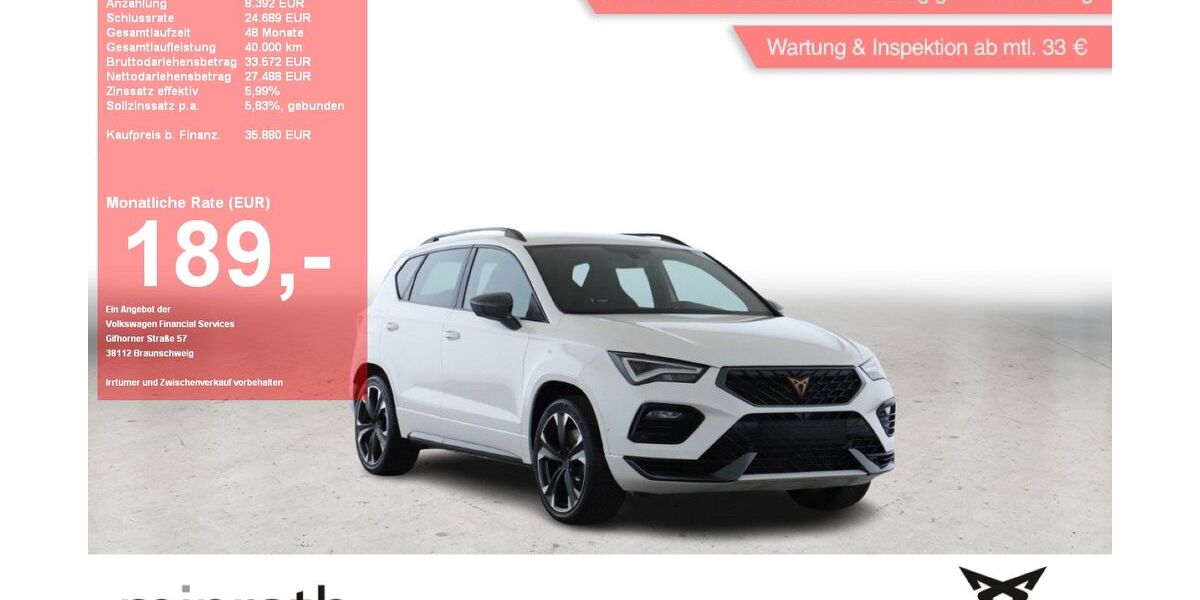 Cupra Ateca 16.486 km 35.380 &euro; Moers-Hülsdonk 47441