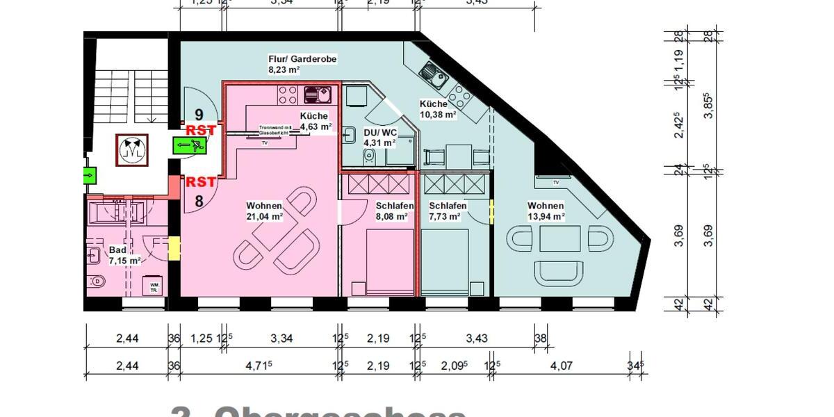 Etagenwohnung Düsseldorf Pempelfort - 2 Zimmer, 45 m&sup2;, 655&euro; | Angebot:26350528