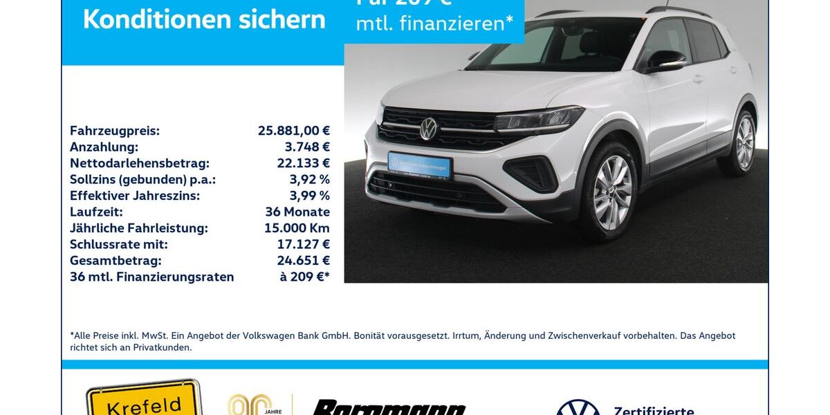 VW T-Cross 25.914 km 25.881 &euro; Krefeld 47803