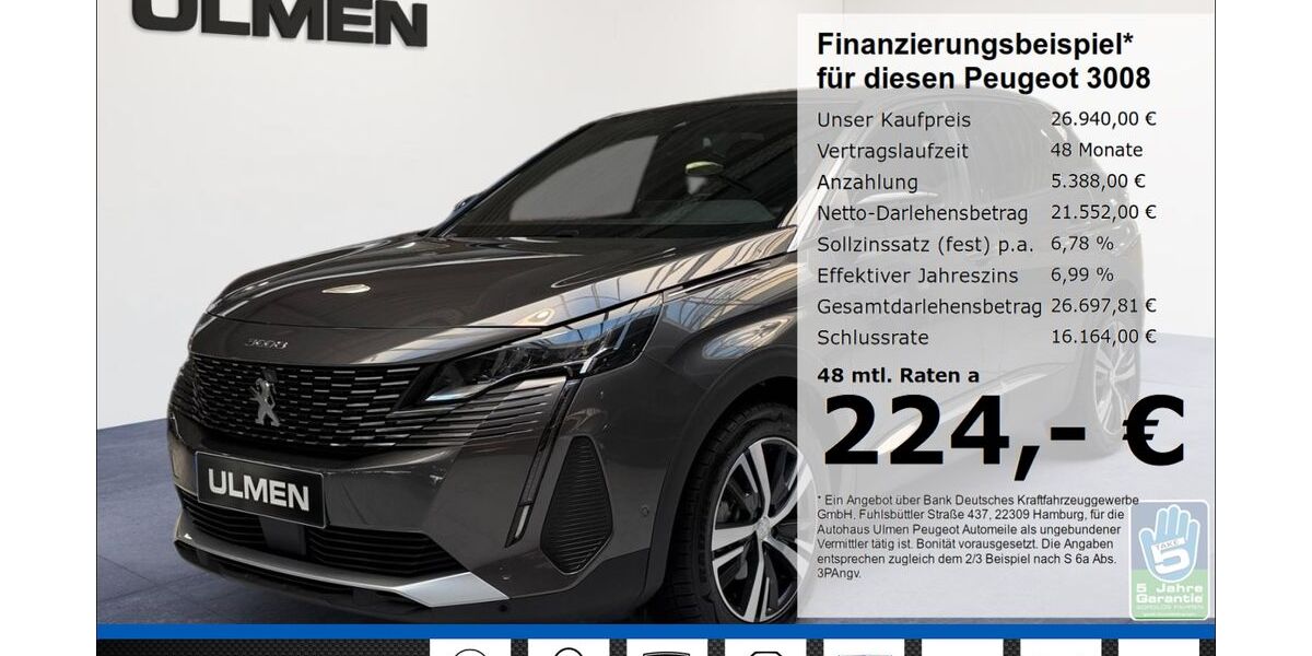 Peugeot 3008 12.959 km 22.880 &euro; Düsseldorf 40233