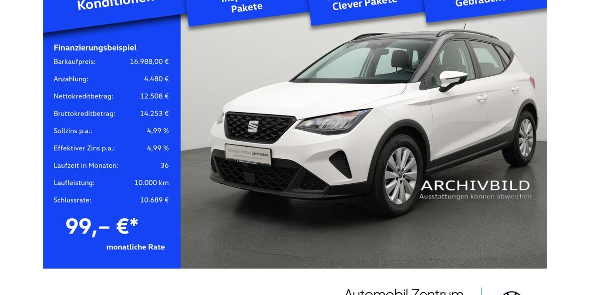 Seat Arona 21.856 km 16.988 &euro; Leverkusen 51379