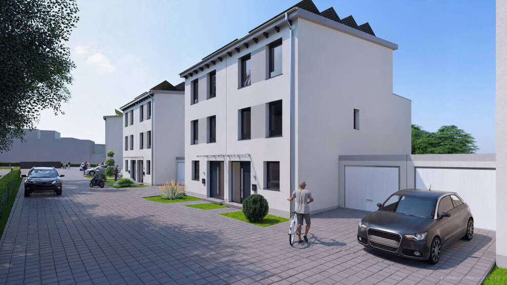 Klimafreundliches Neubauprojekt in Essen-Burgaltendorf mit großzügigen Gärten und Dachterrassen