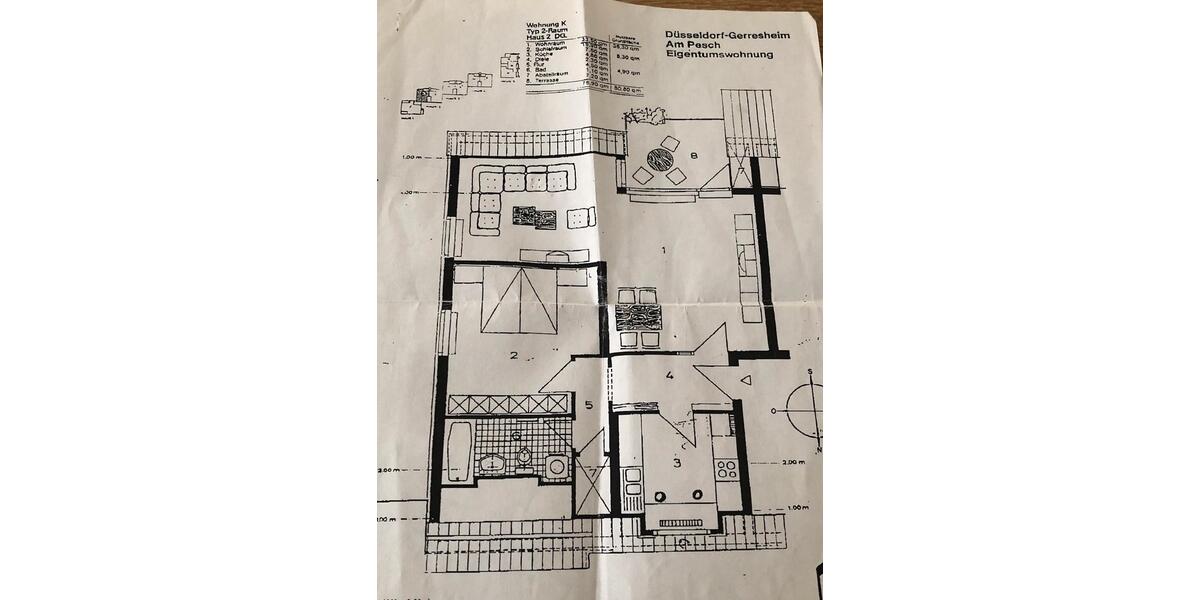 Dachgeschoßwohnung Düsseldorf Stadtbezirk 7 - 2 Zimmer, 78 m&sup2;, 275.000&euro; | Angebot:26495641