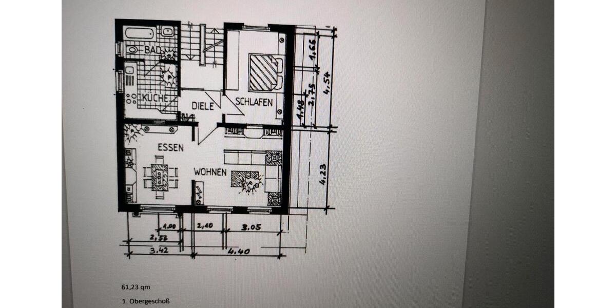 Wohnung 63 m² ab dem 01.05.2026 zu vermieten. 2 zimmer