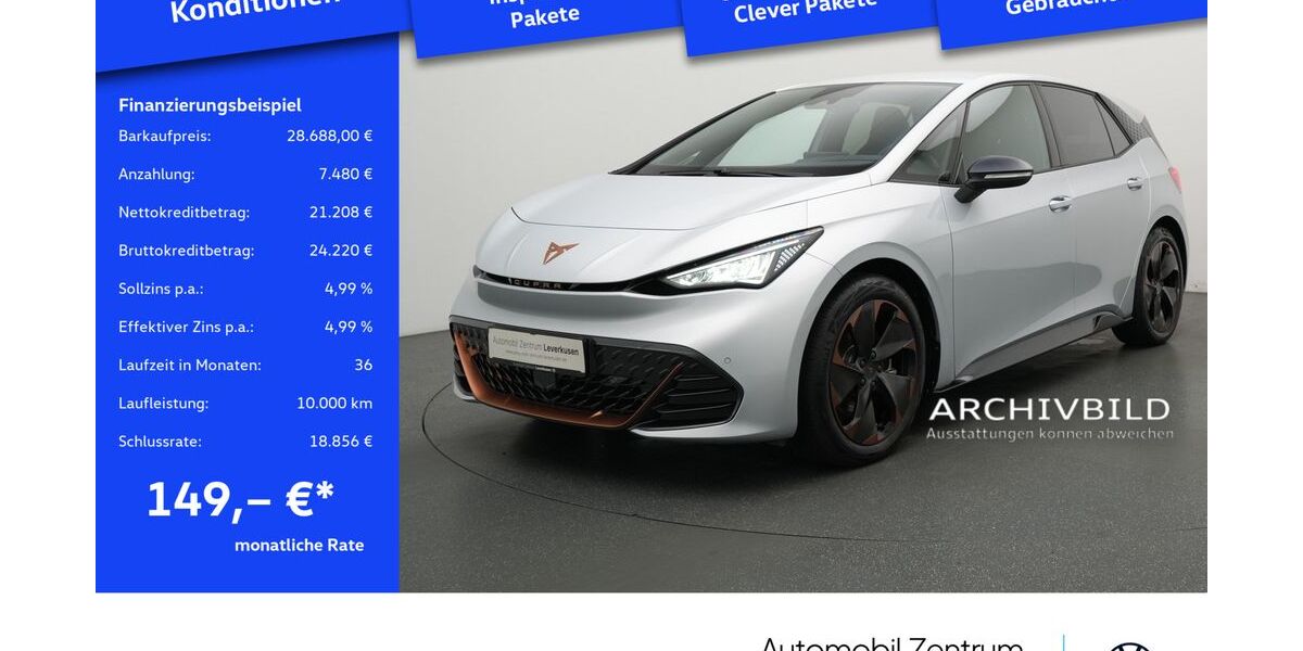 Cupra Born 8.834 km 28.680 &euro; Leverkusen 51379