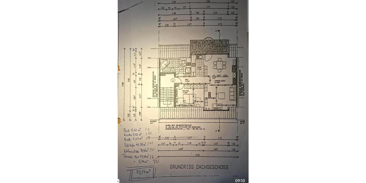 Dachgeschoßwohnung Neuss Furth-Mitte - 2 Zimmer, 70 m&sup2;, 235.000&euro; | Angebot:26165906