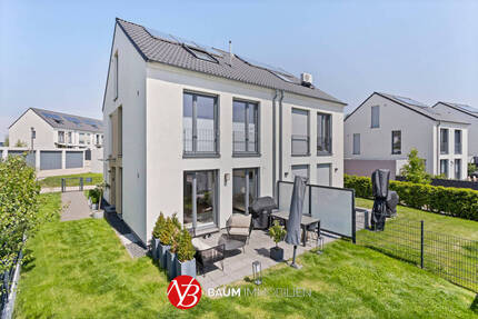 Moderne Doppelhaushälfte mit Süd-West-Grundstück im Wohnquartier